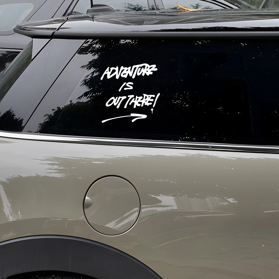 Life Is An Adventure Snowboard Vinyl Sticker Off Road Camping Waterproof Decal For Car Window Body Exterior Decor
