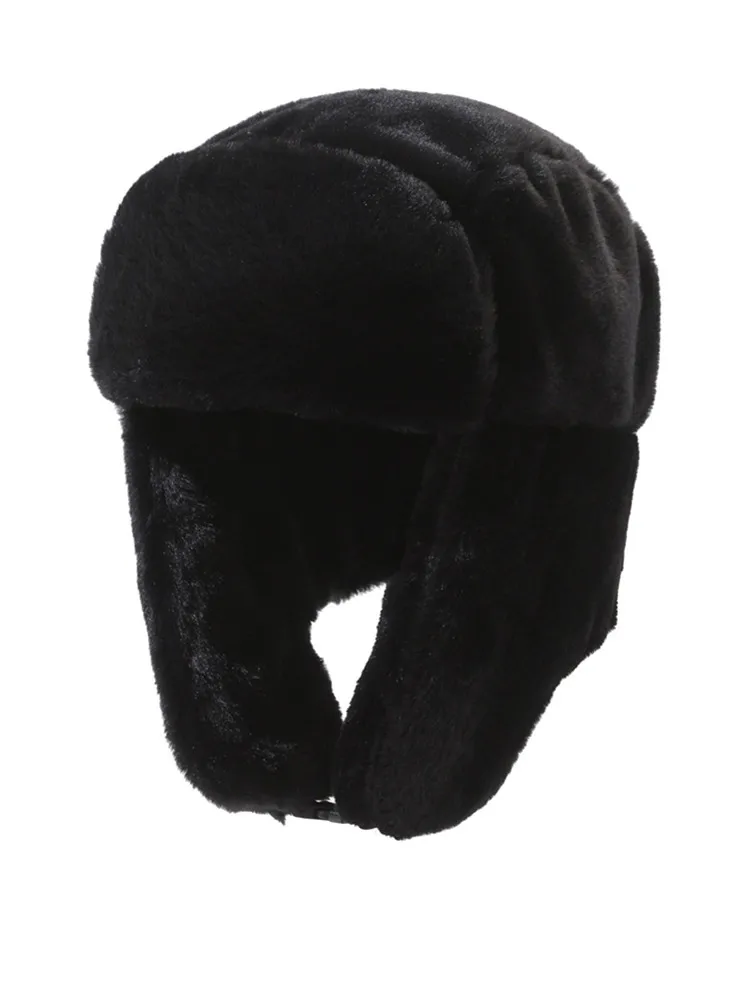Verdickter Plüsch-Ohrenschützerhut im Lei-Feng-Stil (2 Tragestile) – winddicht, kältebeständig, ideal für Radfahren im Winter im Freien. – Detail 5