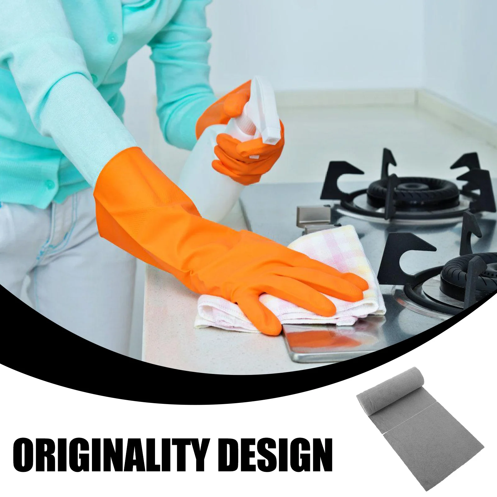 

1 Roll Of Absorbent Microfiber Cleaning Cloths Reusable Kitchen Towels For Drying Dishes Washing Utensils Multi-Use Washable