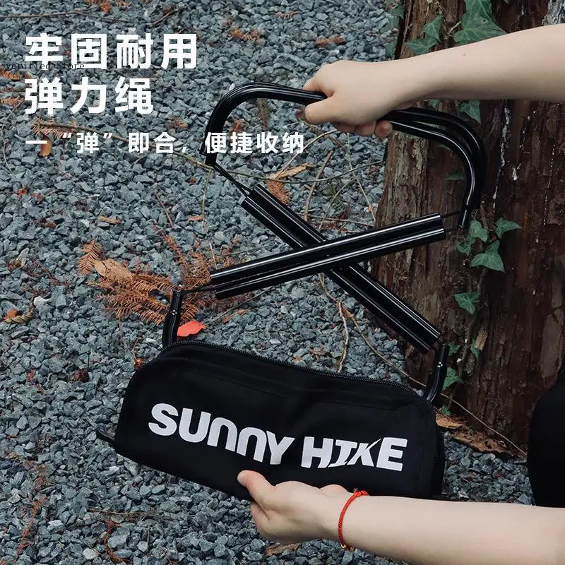 Simple Fishing Outdoor Aluminum Alloy Folding Handbag Portable Chair Camping Portable Queue Bench