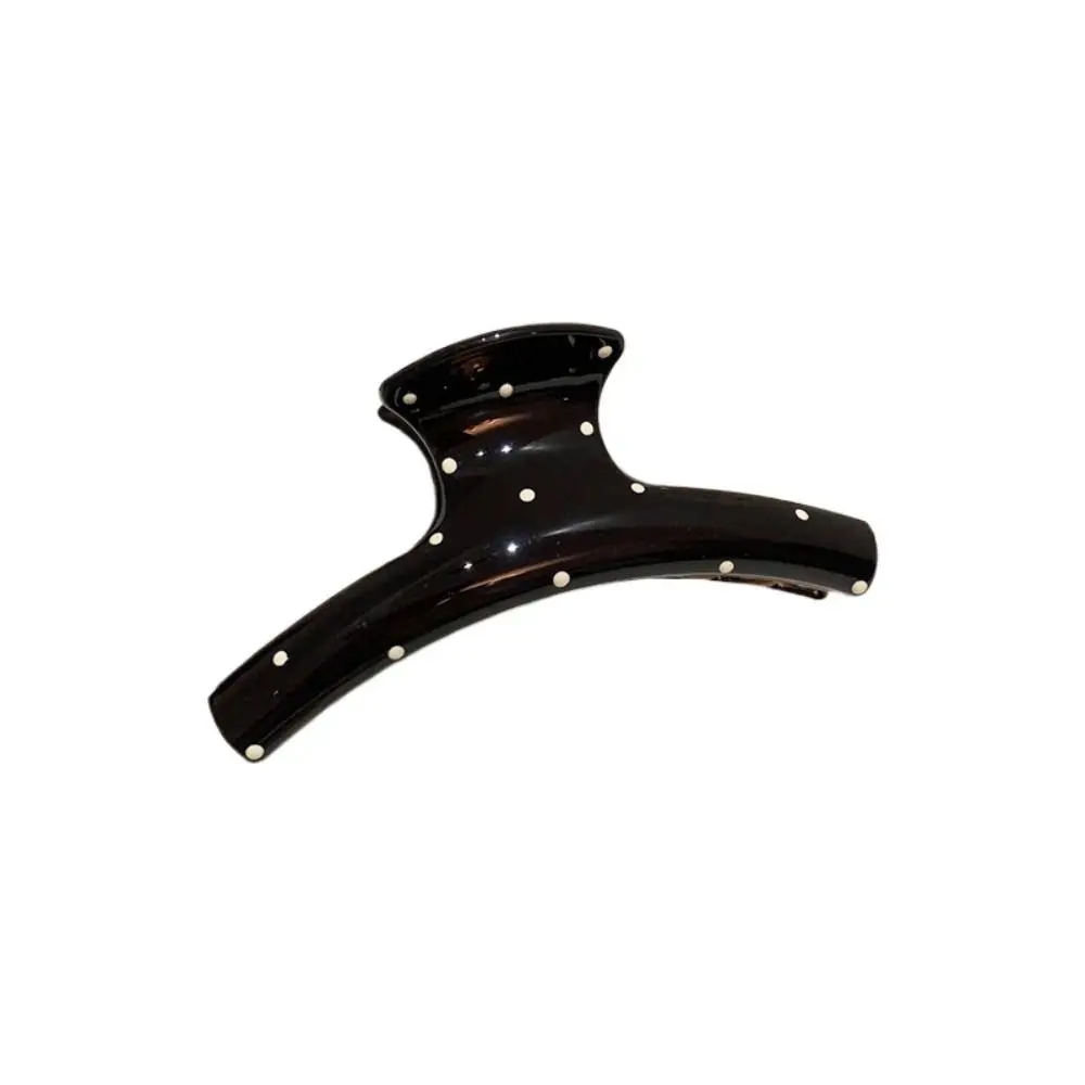 شخصية Bowknot القوس مشبك شعر لطيف دبوس الشعر الاكريليك البولكا نقطة مشبك شعر أغطية الرأس كبير القرش كليب مشبك شعر كبير يوميا #2