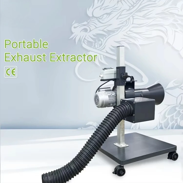 Professional portable smoke extractor single tube car smoke exhaust system
