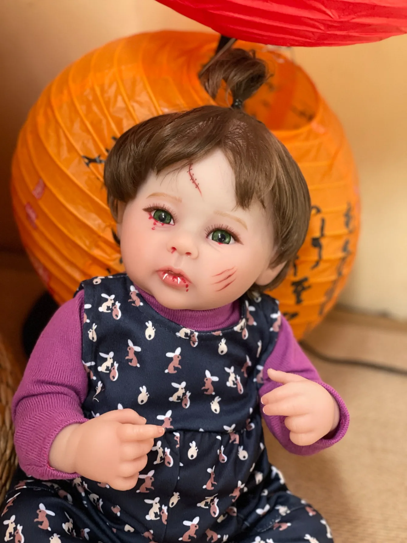 Bebé niña Reborn con pelo enraizado a mano, muñeca realista de tacto suave, regalos de Navidad, 18 pulgadas