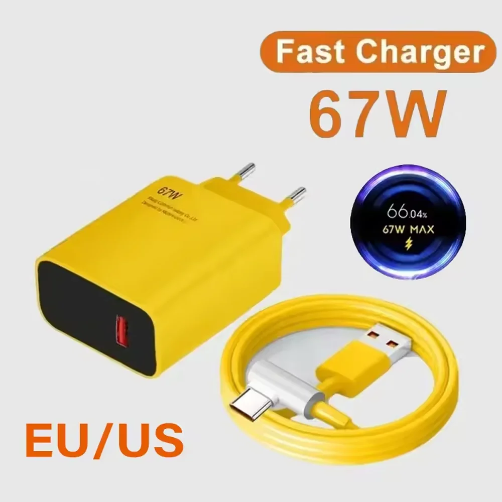 

67W USB Fast Charger For Xiaomi 14 13 12 11 Pro Ultra Lite USB To Type C Quick Charging Phone Cable For Redmi Note12 Accessories