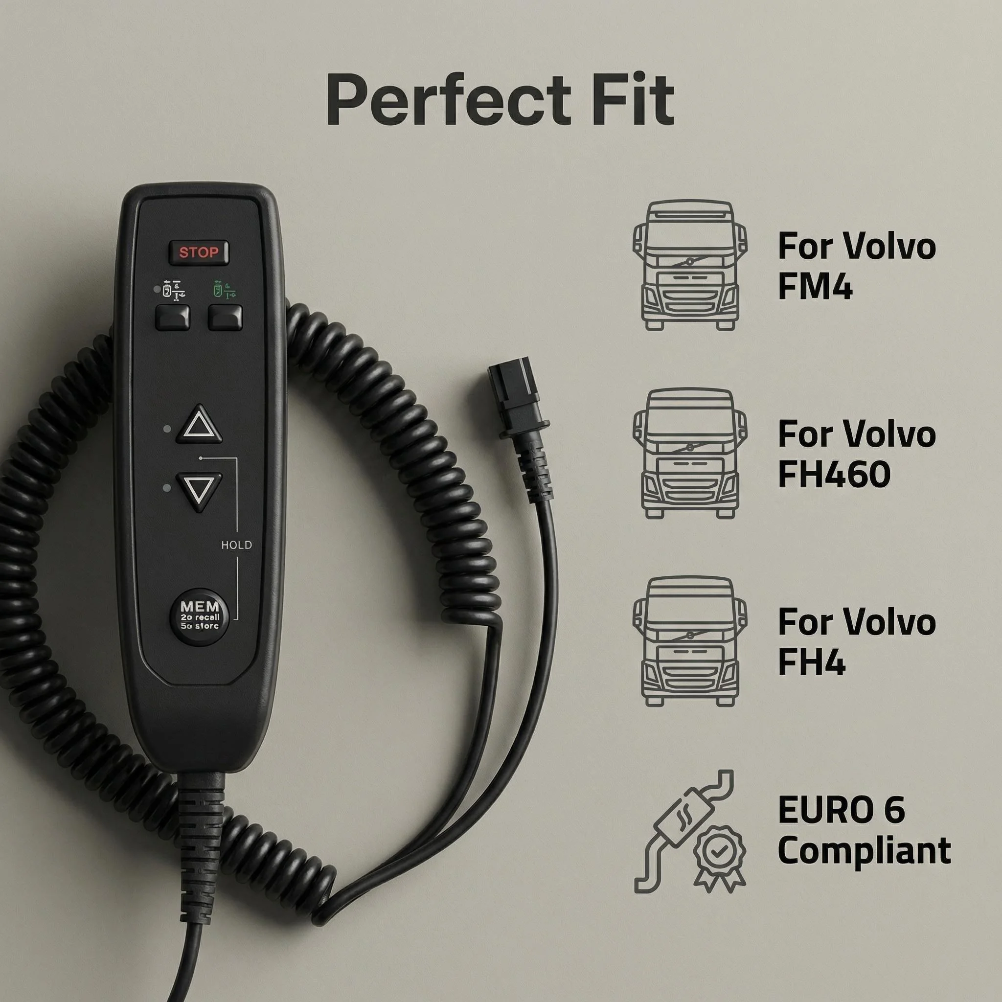 22234339 21905175 Truck Suspension Remote Control Switch for Volvo FM4 FH460 FH4 EURO 6