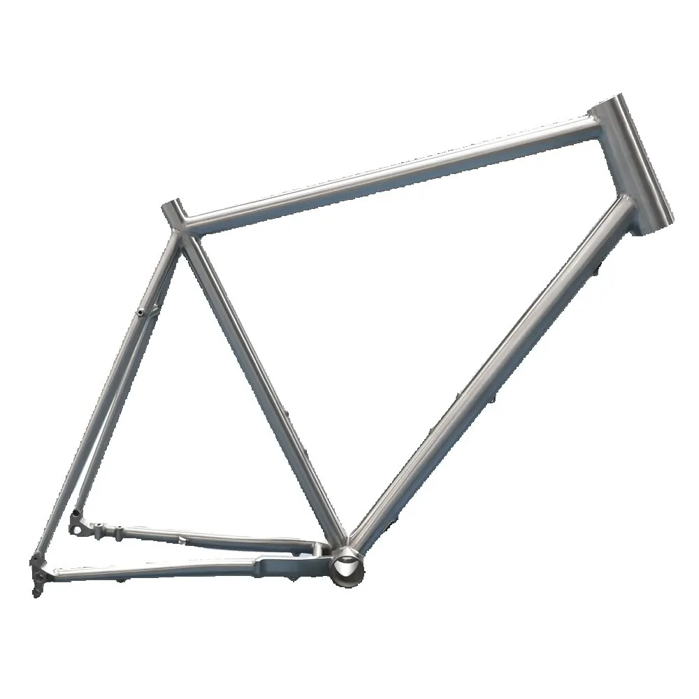 AliExpress NONE Lightweight Titanium Gravel Bike Frame Road Bicycle Frameset 142X12mm 700C*54C