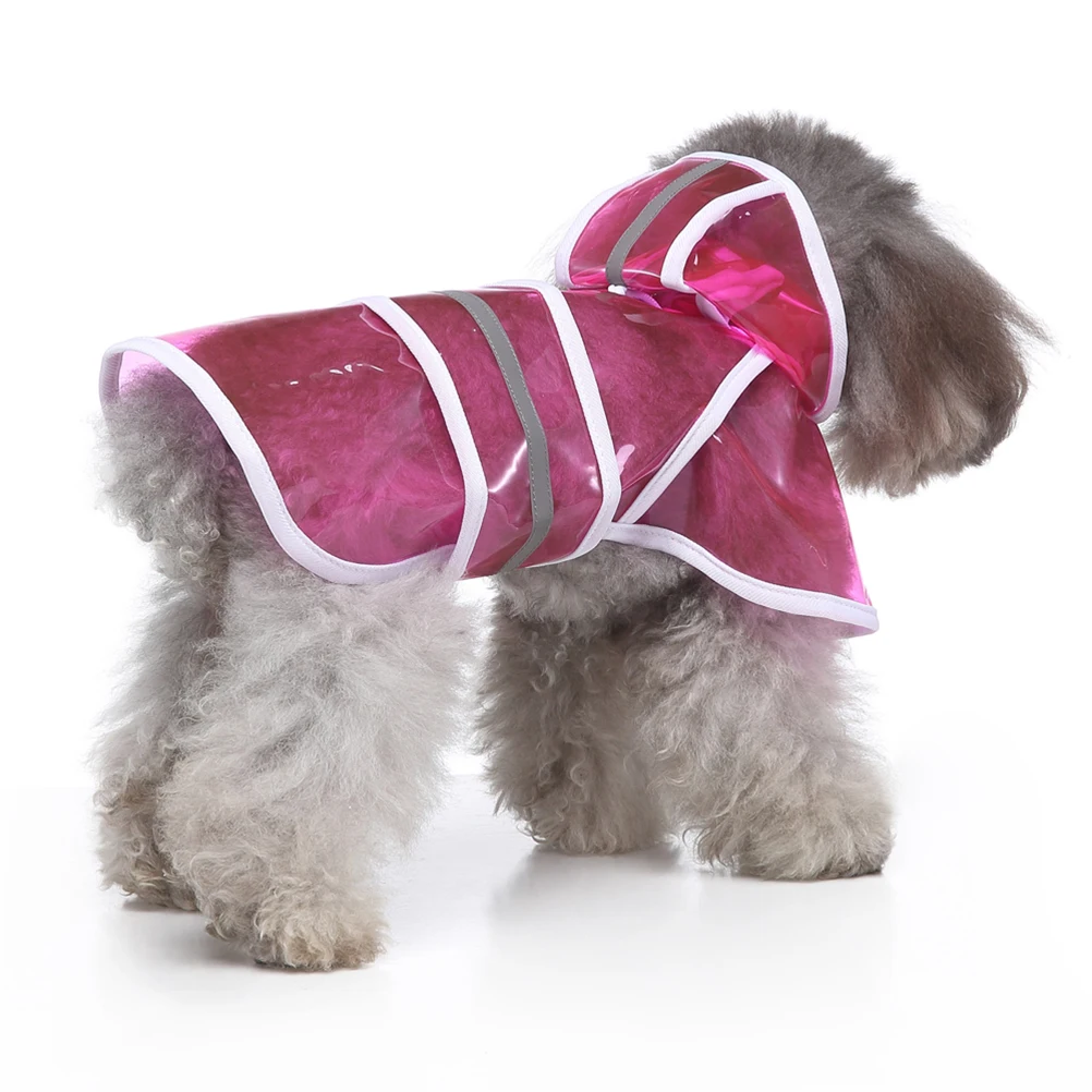 

Large Dog Raincoat Pet Reflective Jacket Waterproof Hooded Jumpsuit Adjustable Straps Comfortable Material Spring Summer Rainy