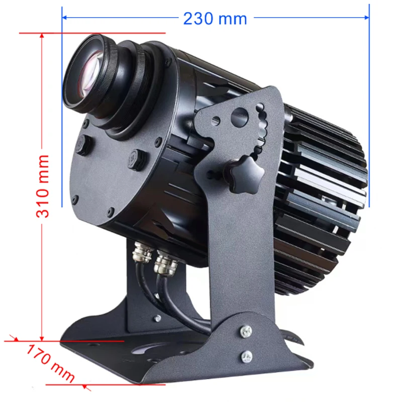 

Gobo Projector IP66 Waterproof 100W Custom Logo Projector Outdoor IR Rotating Image Gobo Led Logo Light