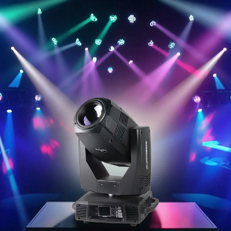 

2 шт., луч 350 Вт, движущаяся головка, точечная мойка, гобо, 3 в 1, движущиеся головки, свет DMX, клубные сценические огни