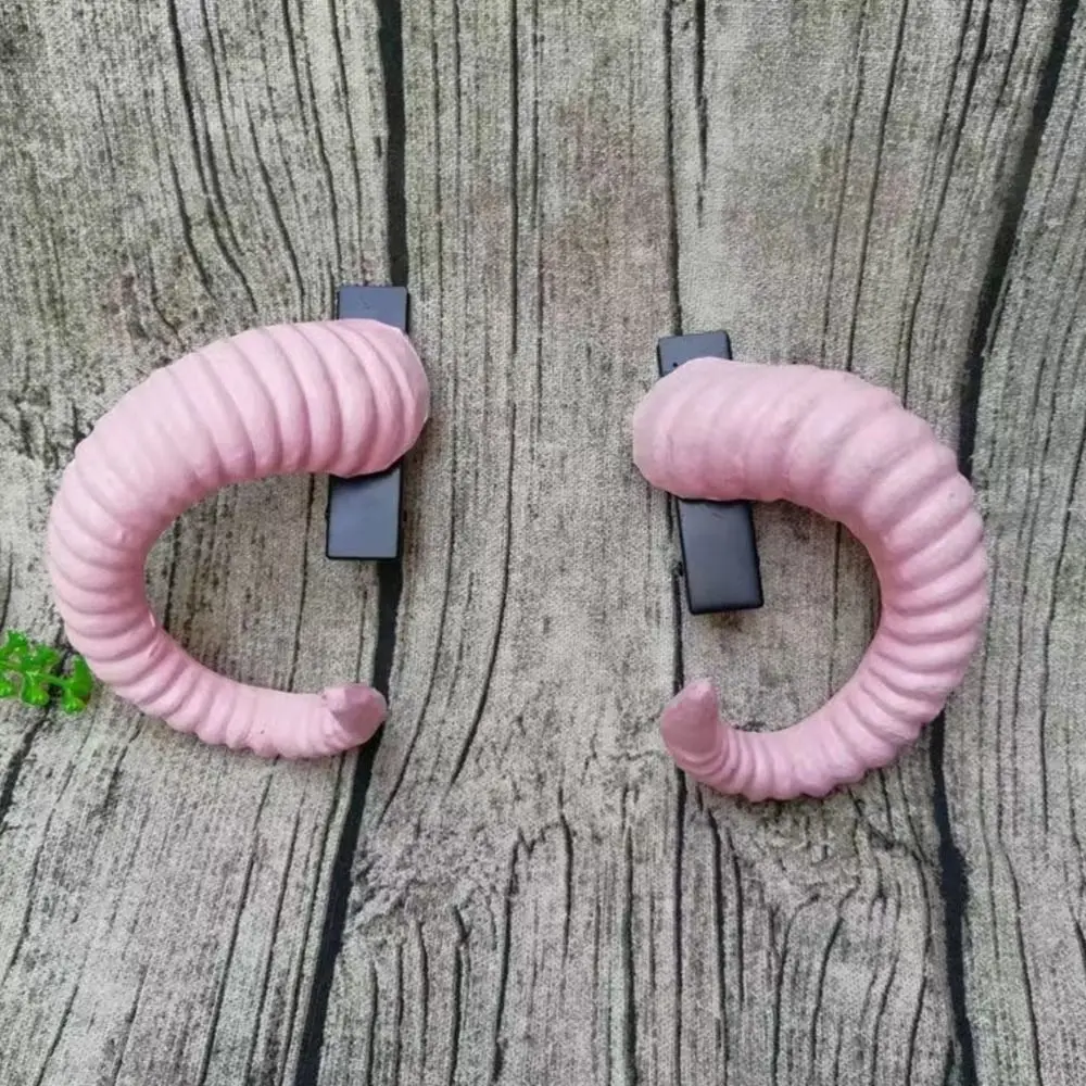 

1 Pair Dark Lolita Headband Black Gothic Style Hair Accessories Devil Horn Headband Ram Horns Shape Photography Prop