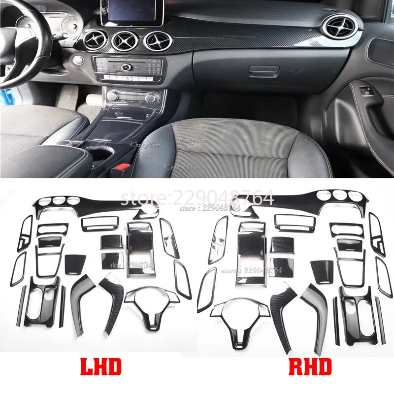 LHD RHD Für Mercedes Benz W246 B Klasse B-Klasse 2012-2019 ABS Auto Getriebe Shift Panel Abdeckung Center Control AC Outlet Zubehör