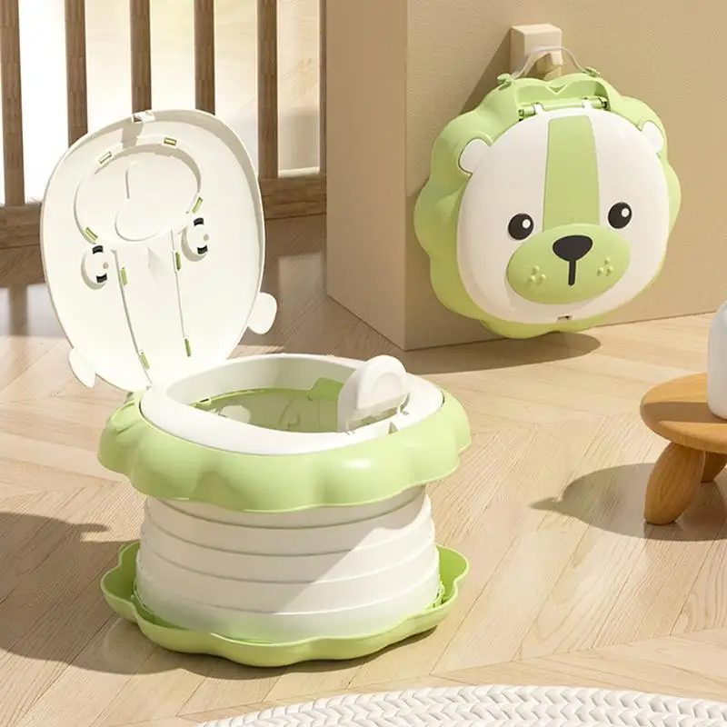 

Foldable Travel Potties For Toddler Training Toilet Children-Friendly Potty Chair With Anti-slip Bottom Portable Accessories