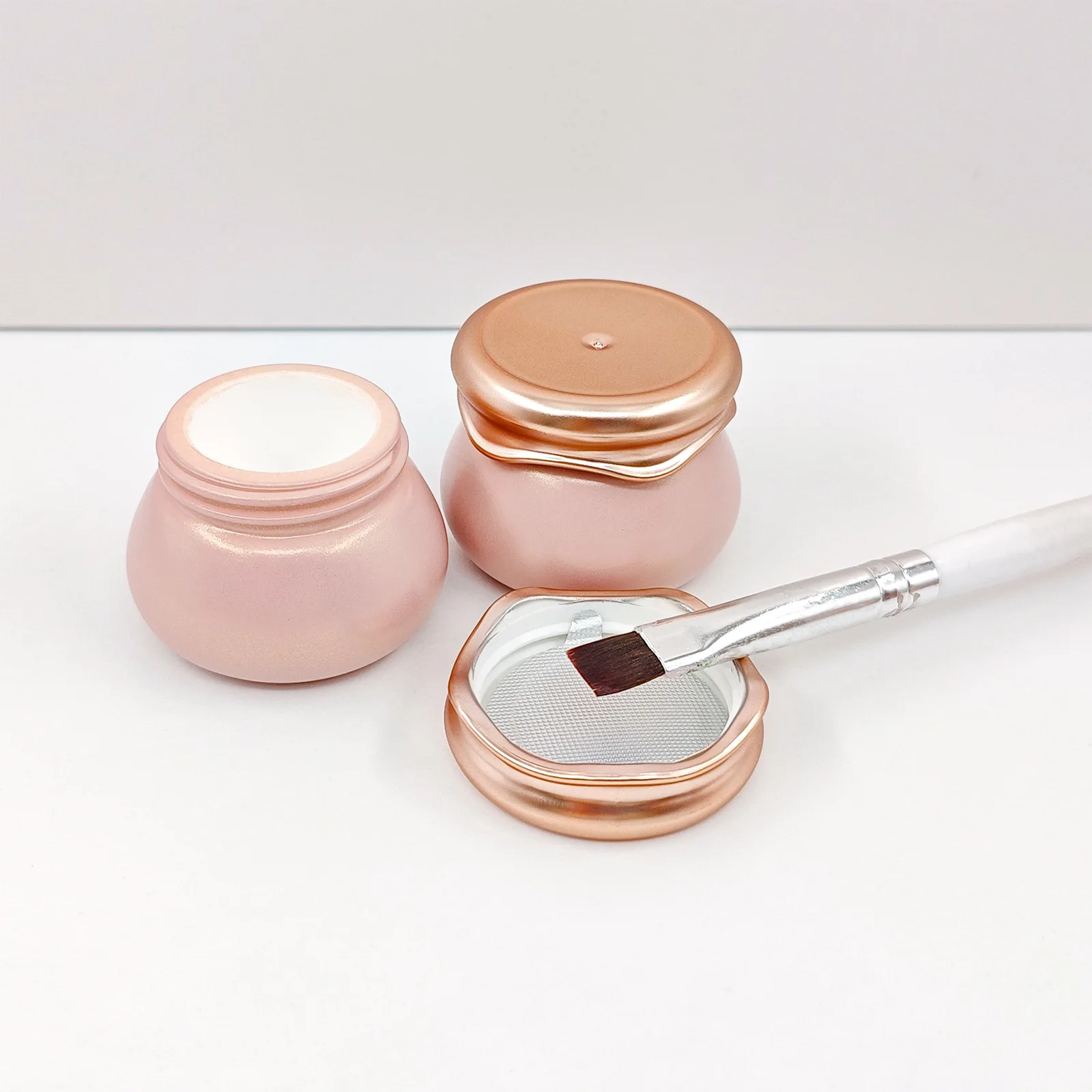 1 szt. 5g Japońskie Puste Słoiczki Żelowe Plastikowe Okrągłe Pojemniki Kosmetyczne na Paznokcie Małe Słoiczki na Próbki Kremu Pudełko na Żel do Paznokci