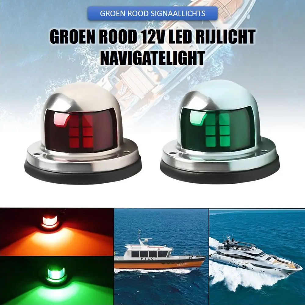 

LED Navigation Lights 12V Marine Sailing Signal Lights Bow Port Side Starboard Lights for Yacht Sailboat Speedboat Fishing Boats