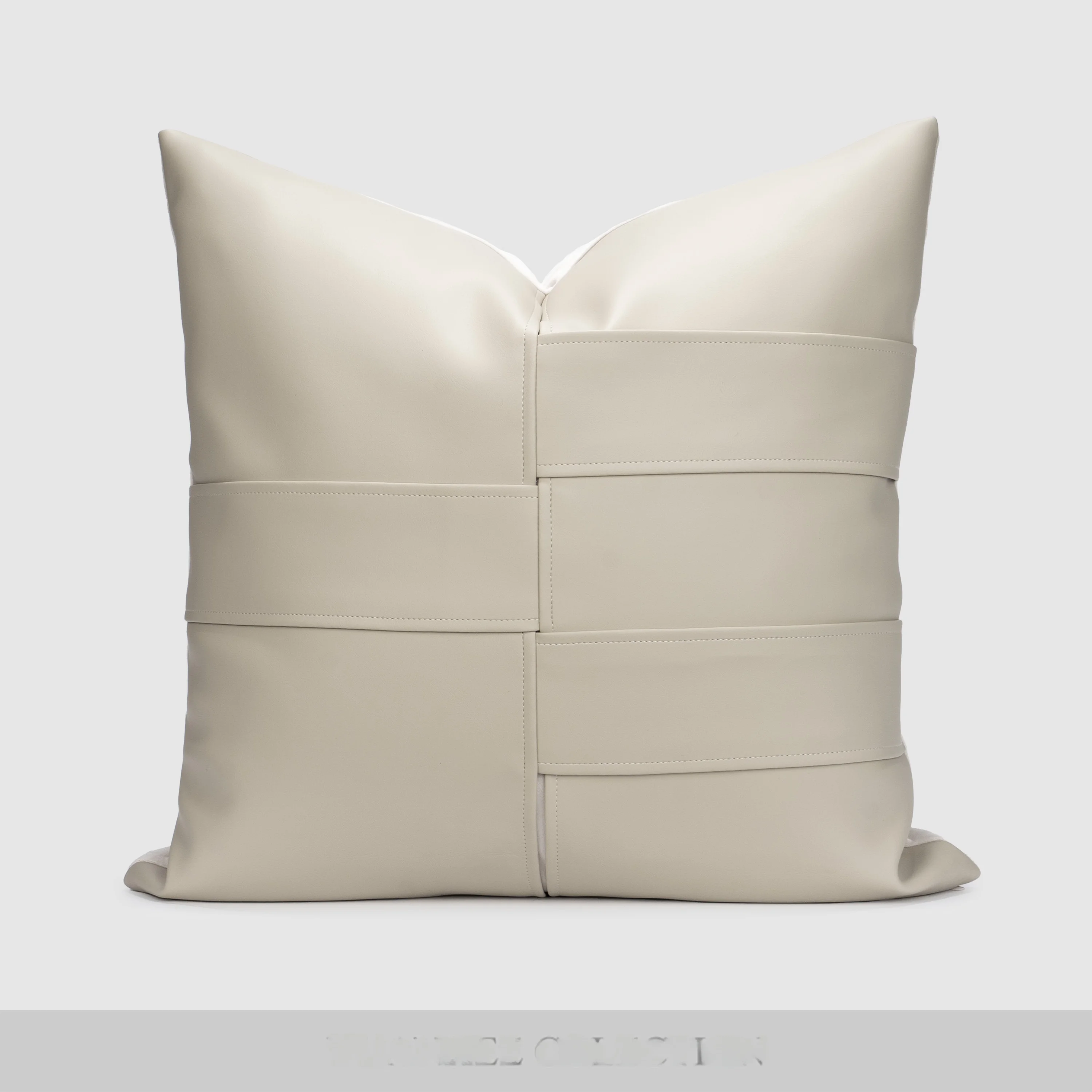 

Современная серия: Декоративная квадратная подушка из искусственной кожи плотного плетения для отелей и дома, для дивана, для демонстрационных витрин