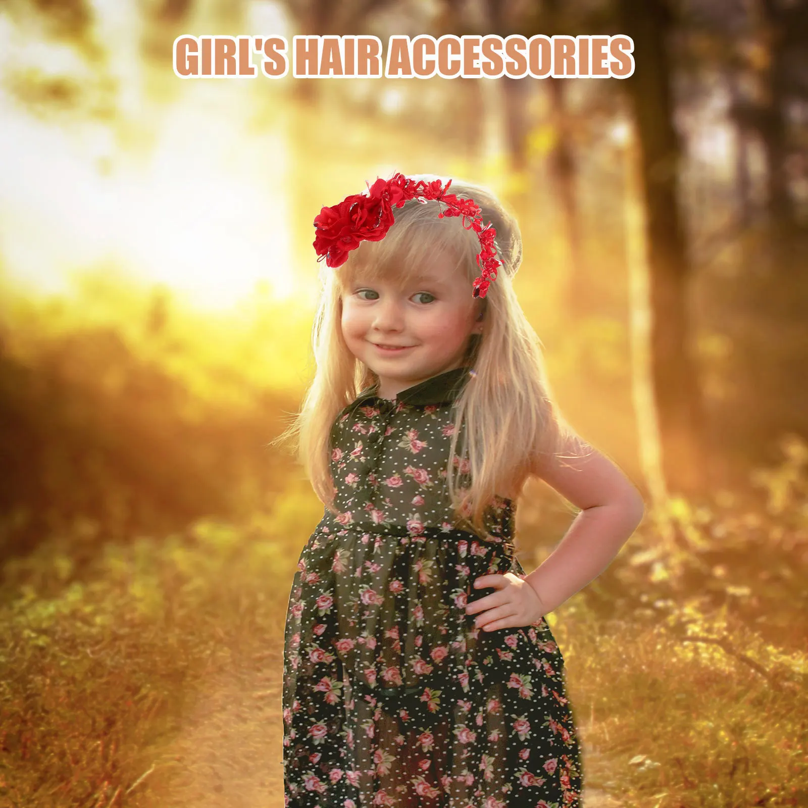 

Headdress Red Pearl Band Hair Hoop Wedding Party Evening Photography Prop Hair Accessory Tool