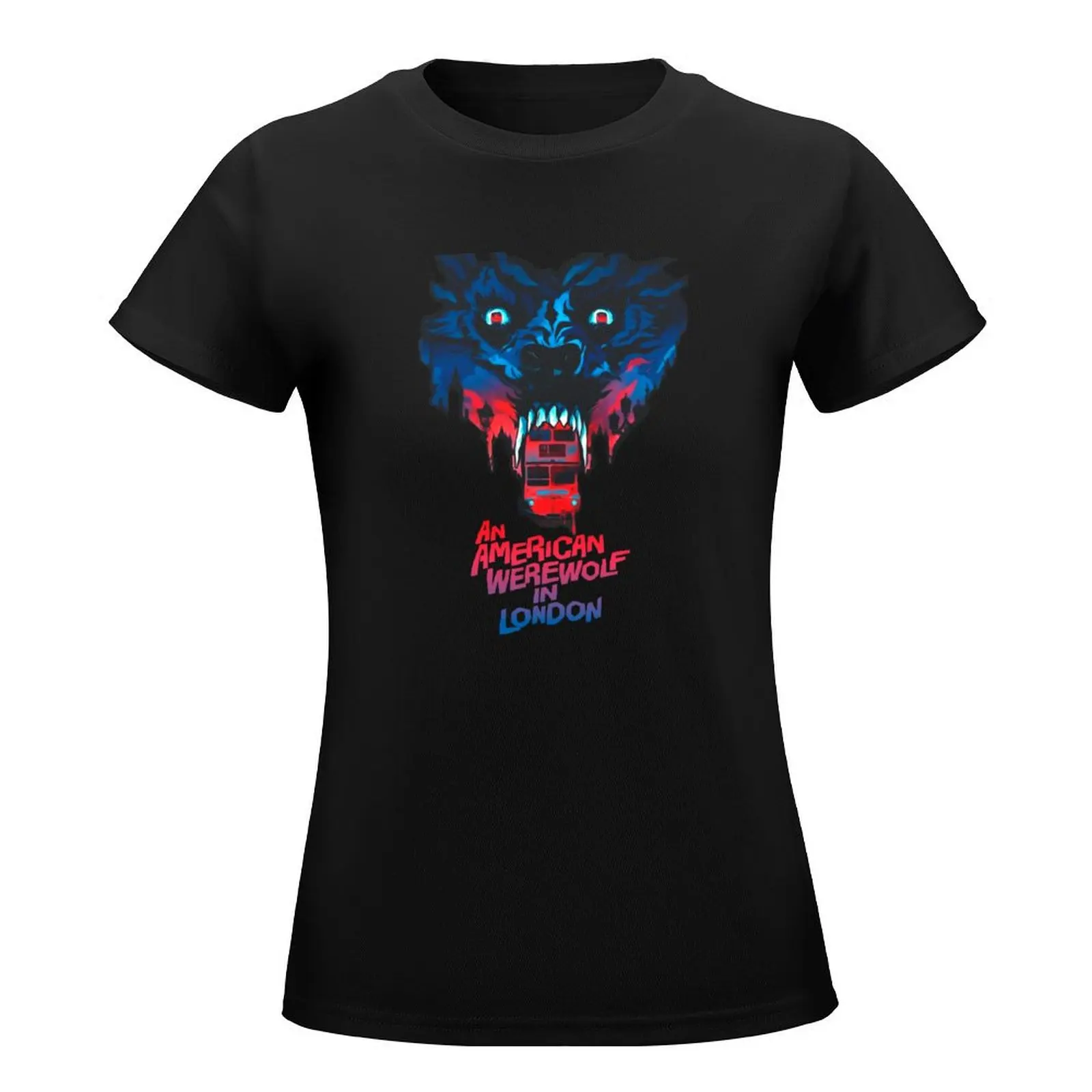 American Warewolf in London T-Shirt shirts graphic tees plus size tops designer clothes Women luxury