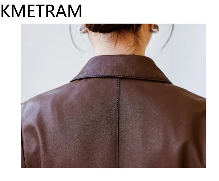 100% primo strato giacca di pelle di pecora donna caffè colorato corto giacche in vera pelle donna autunno abbigliamento donna 2025 дубл onderка