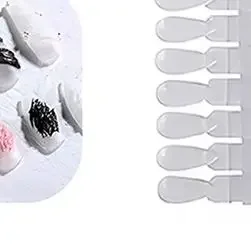 36 pçs cartão de cor natural/transparente removível exibição da arte do prego dicas falsas rack lágrima design manicure gel polonês ferramenta prática