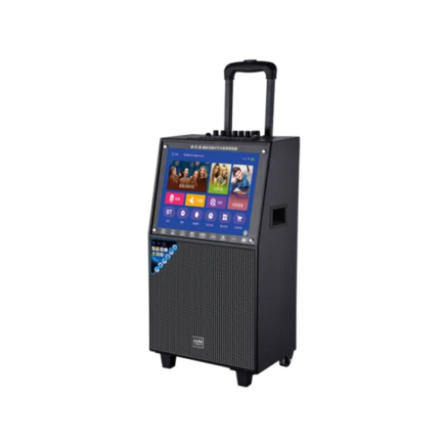 

touch screen wifi screen karaoke music speaker portable trolley speaker pa speaker outdoor