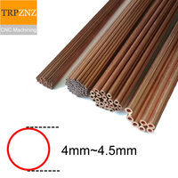 outer diameter 4mm-4.5mm T2 copper Micro tube  Thin wall Hollow Capillary copper pipe Hard straight tube