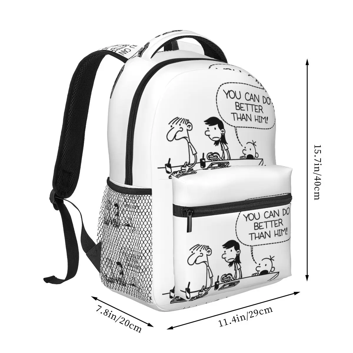 Diary Of A Wimpy Kid You Can Do Better Than Him Backpacks Boys Girls Bookbag Students School Bags Travel Rucksack Shoulder Bag