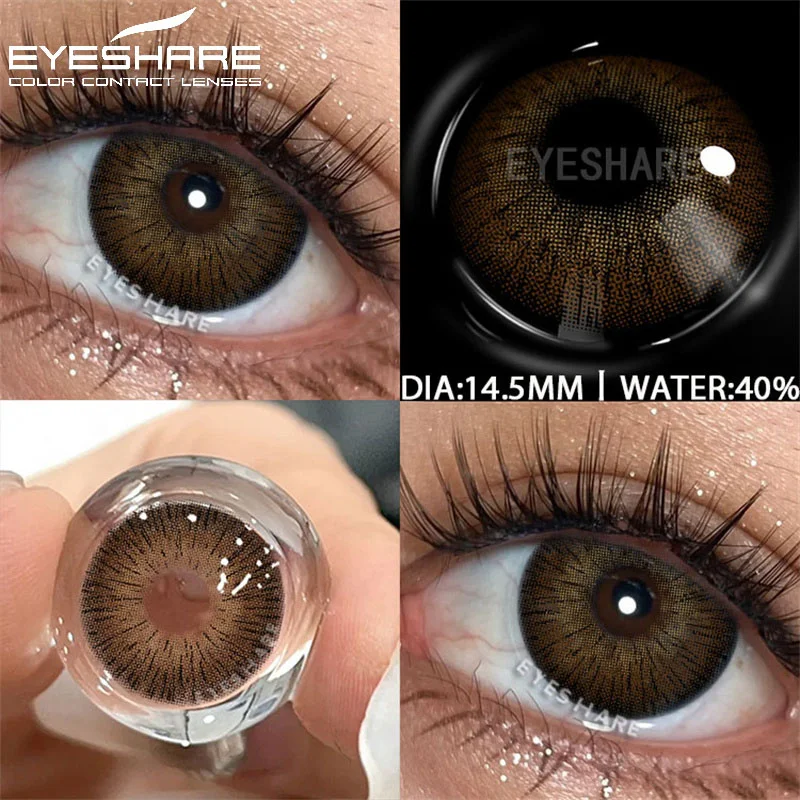 EYESHARE 1Pair Colored Contact Lenses for Eyes Fashion High Quality Lens Blue Lenses Green Contacts Yearly Cosmetic Eye Contacts