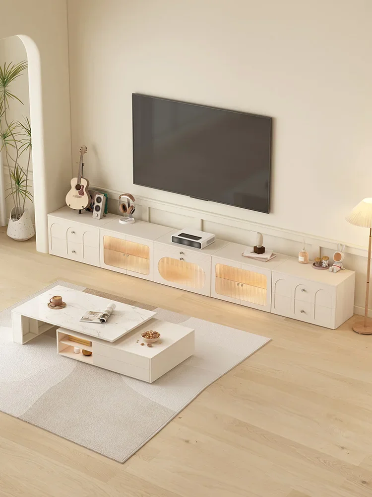 Smart Short Focus Projector Special French Cream Style Stone Plate Deck Floor Cabinet