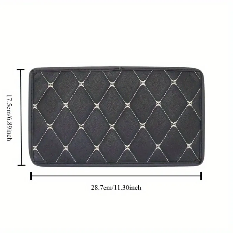 1PC Arm Rest Car PU Leather Auto Armrests Cushion Storage Box Cover Mats Arm Rest Protector Pad Car Interior
