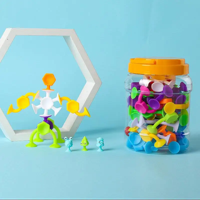 

Портативный развивающий конструктор для детей: универсальные игрушки-присоски в виде животных, DIY-набор для ролевых игр и симуляции