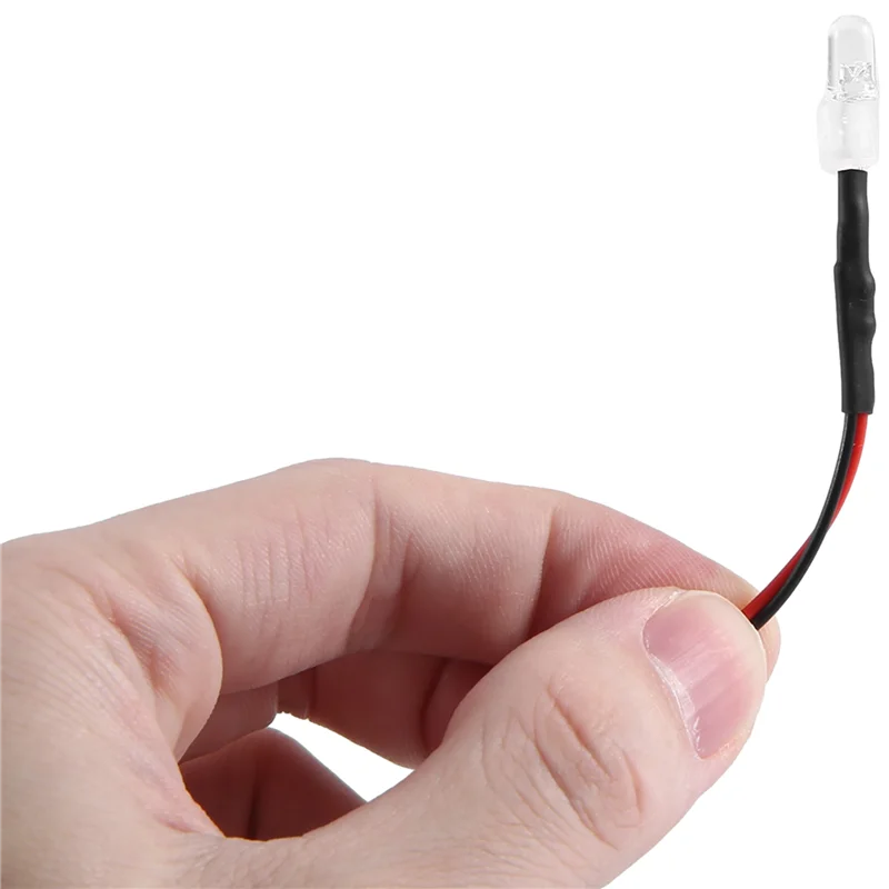 ABMF-2PCS 8LED 5Mm ヘッドライト RC パーツ LED ライト 1/10 モデルドリフトカー車両用、白、赤、黄色