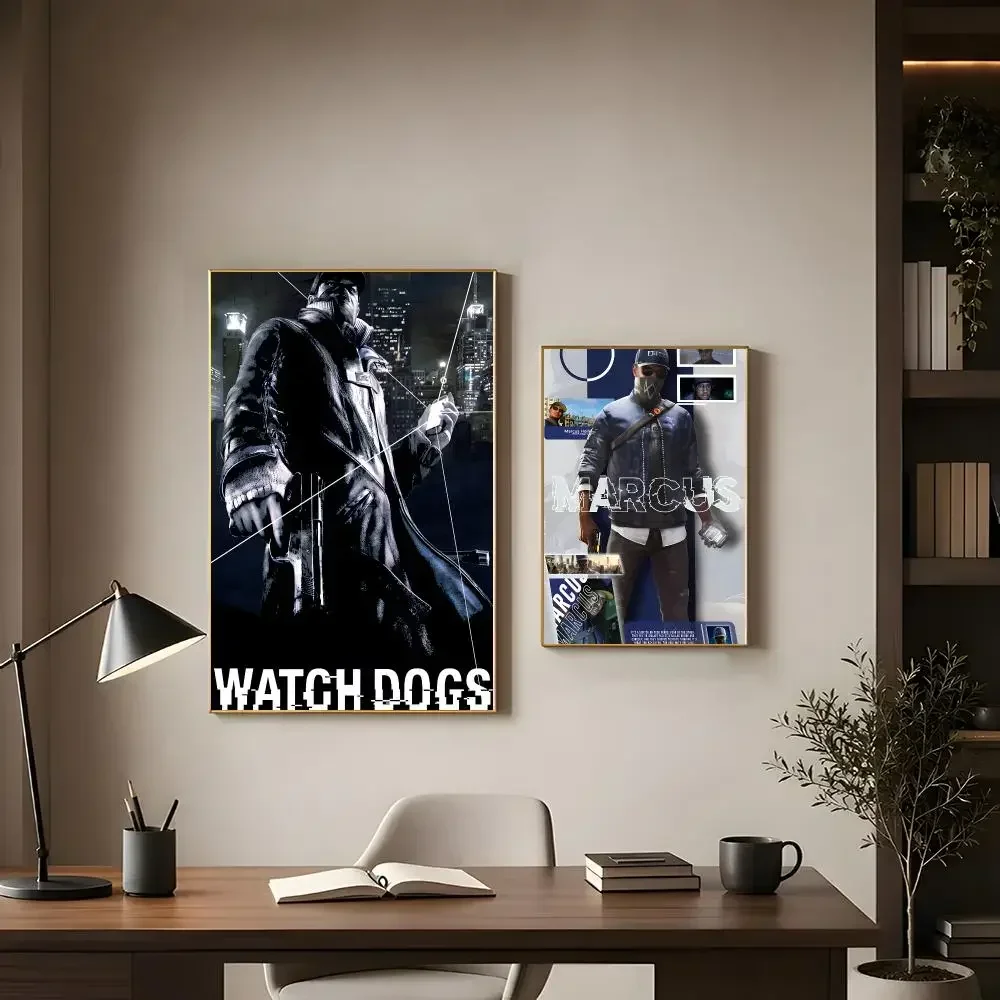Game Action Watch Dogs Poster Modern Interior Wall Decor & Trendy Home Highlights