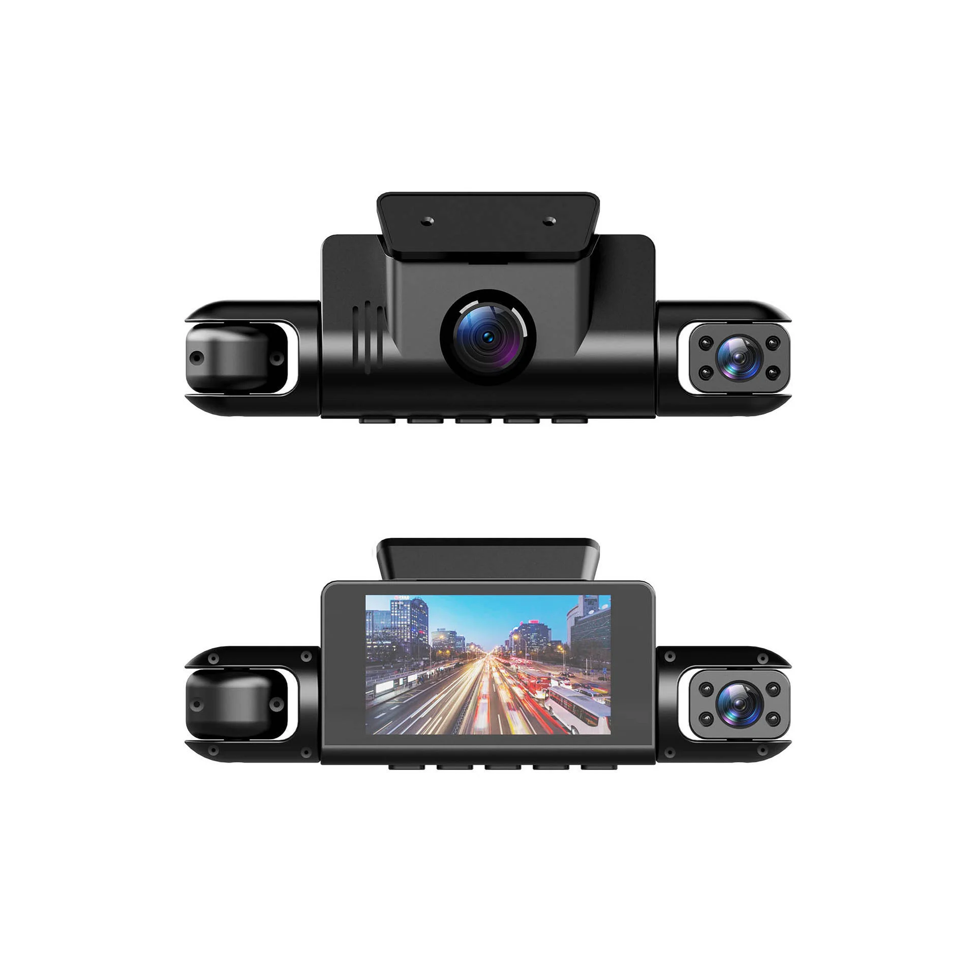 New 4 Channel Dash Cam DVR 1080P Loop Recording 360° Dash Camera Night Vision Recorder G-Sensor Car Black Box