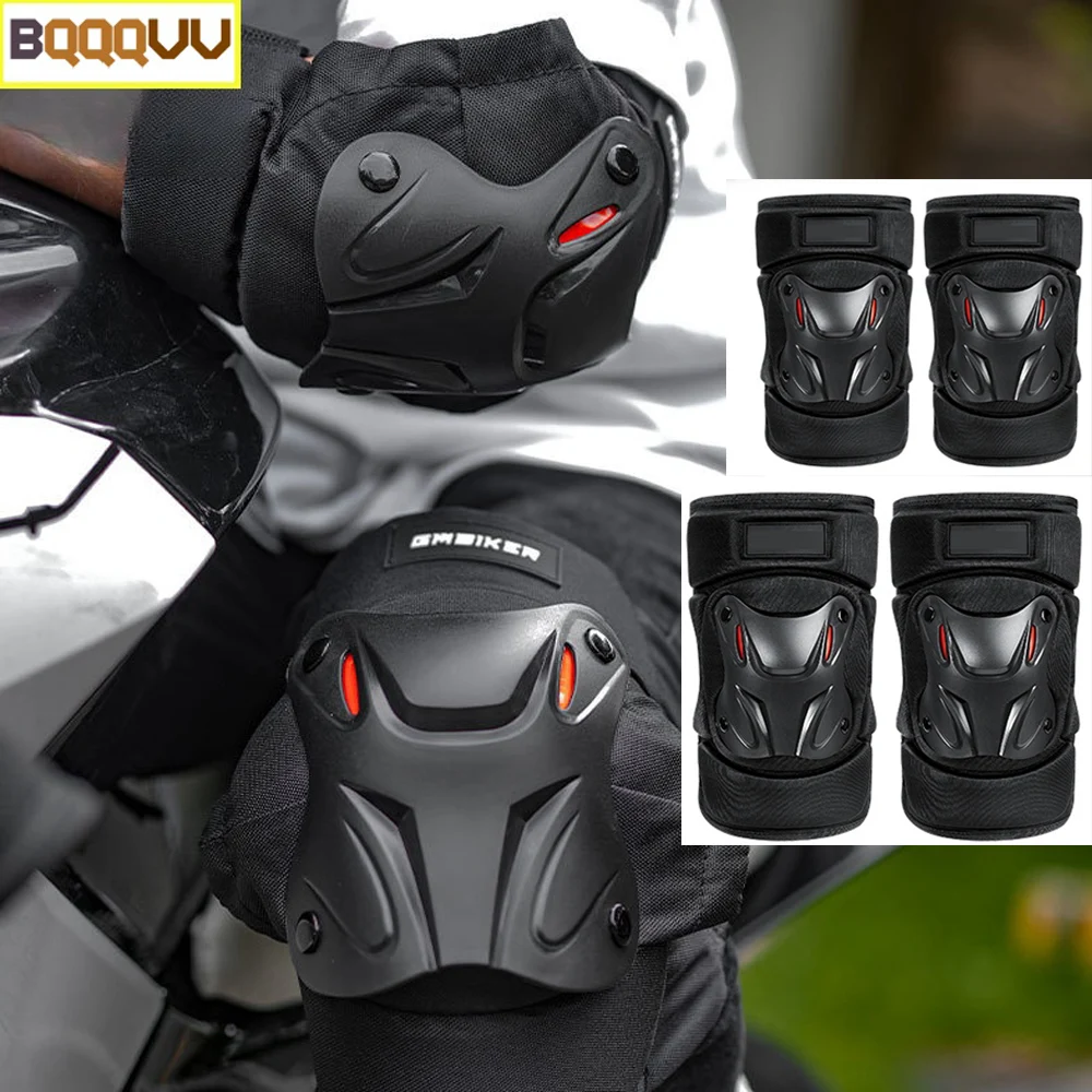 1Pair Motorcycle Riding Knee Pads,Motorcycle Protective Gear Knee Guards, Off-road, Motorcycle Riding Elbow Pads, Outdoor Sports