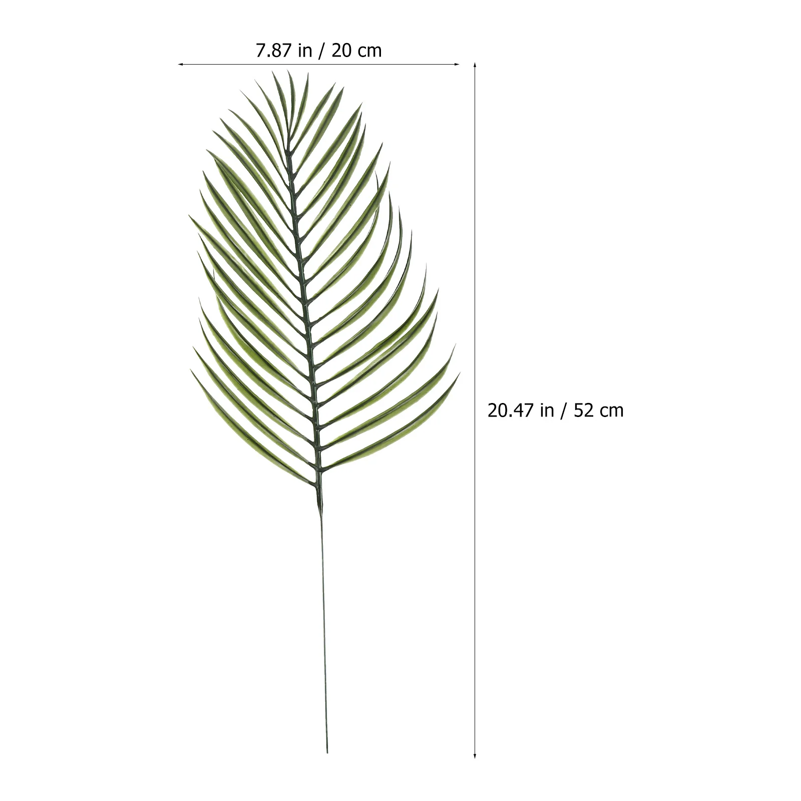 15Pcs Artificial Faux Leaf Greenery Fake Tropical Palm Leaves Plant Decoration for Wedding Party Home Office Scene