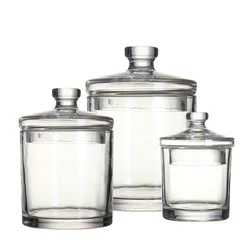 European-style glass jar storage tank transparent candy  kitchen   bathroom   display  decoration WY5