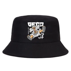 Luffy Gear 5 Summer Hat Women Men Panama Bucket hat Cap The Design Flat Visor Luffy Roronoa Zoro Ullzang Anime Fisherman hat