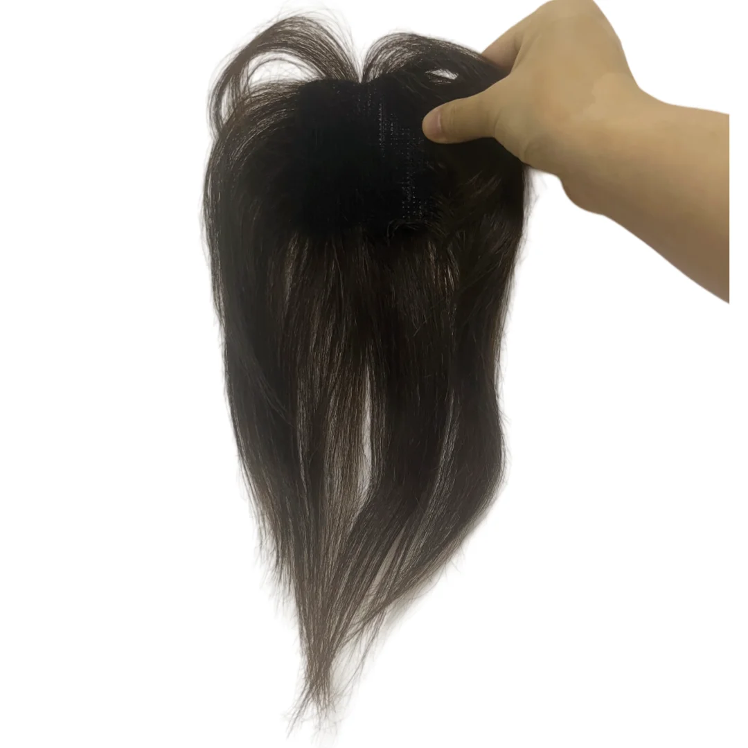 No necesita Clip, adornos para cabello humano, gancho y bucle, pasta mágica, flequillo de aire Invisible 3D para mujeres, parches de postizos de separación central