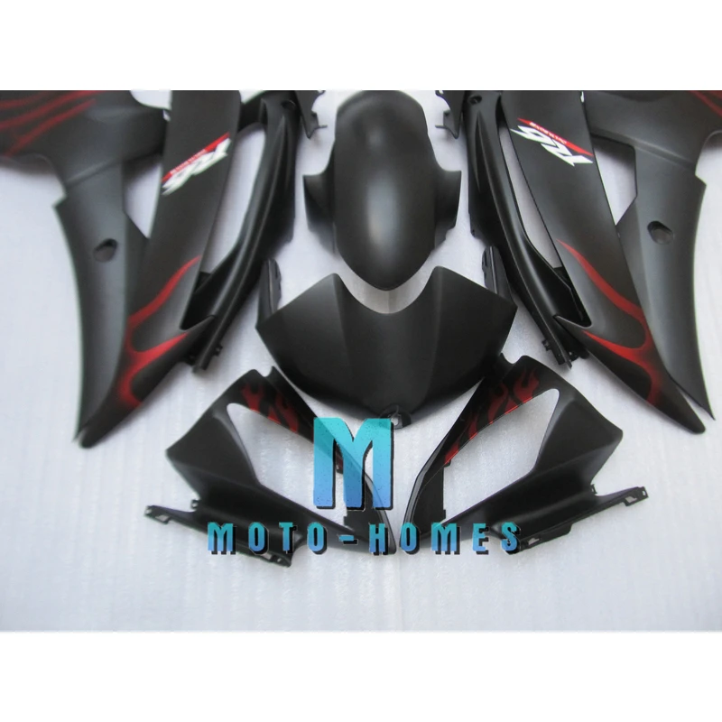

100% Fit Injection Fairing Set for Yamaha YZF R6 2008 2009 2010 2011 2012 2013 2014 2015 2016 R6 Aftermarket Parts Red Flames