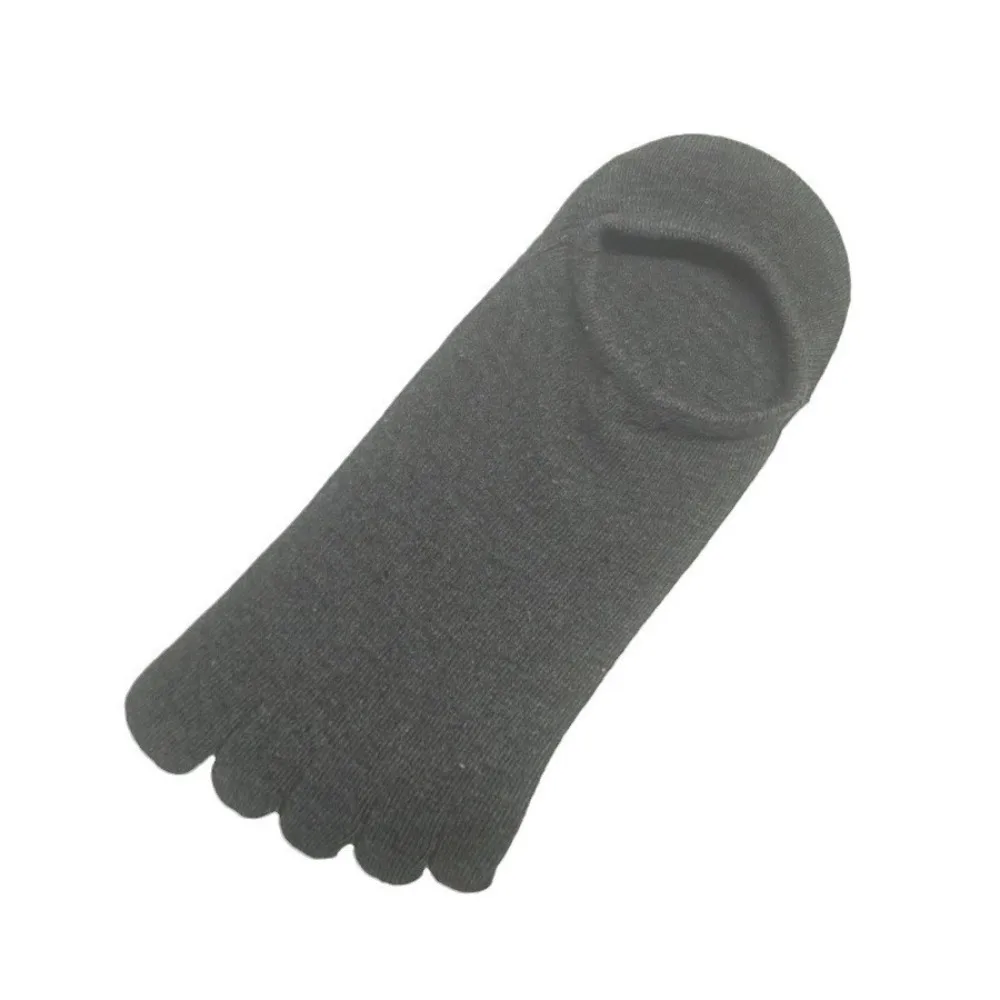 Comfortable Cotton Men's Five Toe Socks Anti-skid Simple Five Finger Invisible Socks Sport Sock Running Hosiery Boy