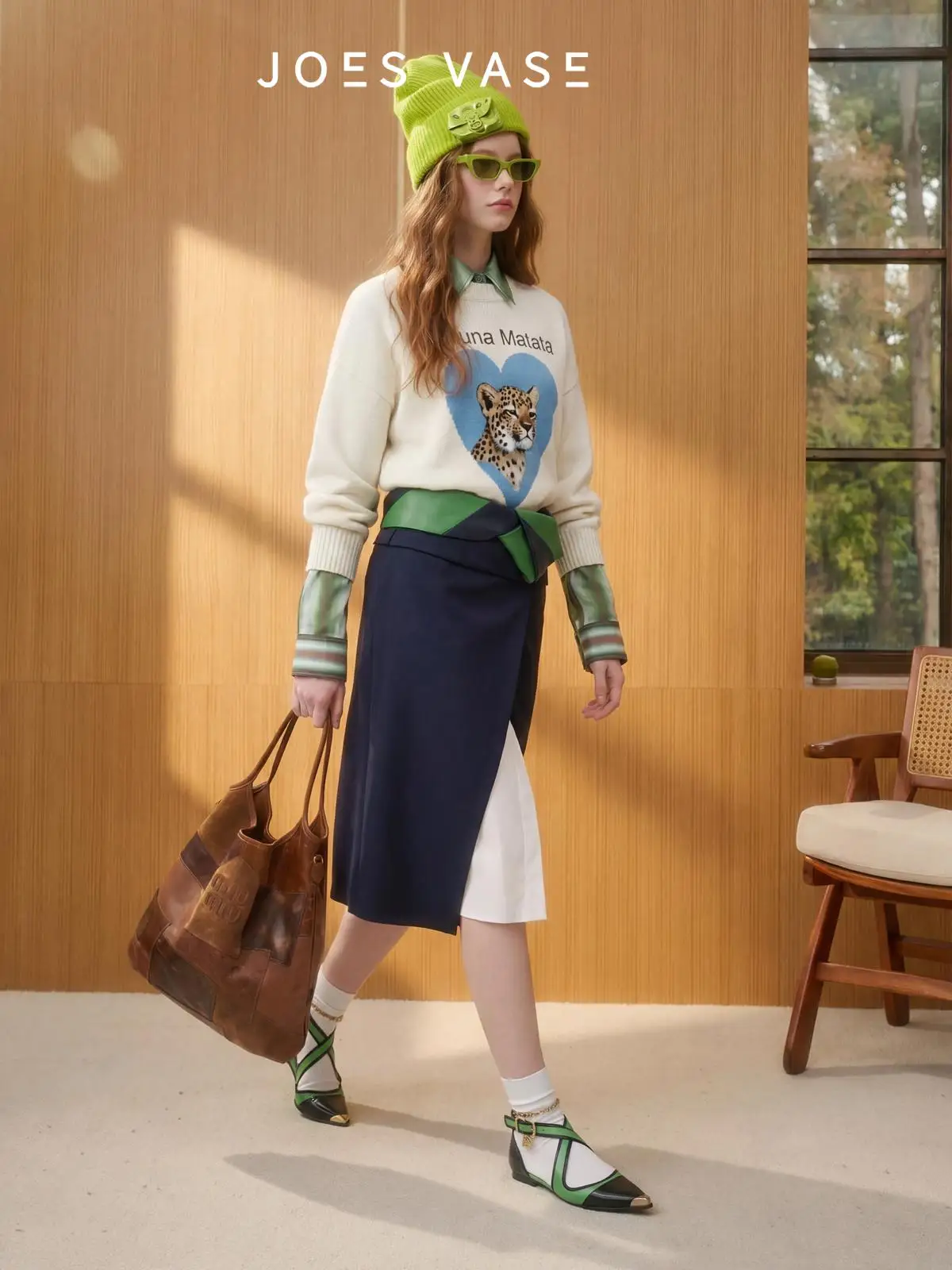 

Свободный вязаный свитер с круглым вырезом, белый, женский, повседневный, стильный, зимний, новинка коллекции Huazun LAB