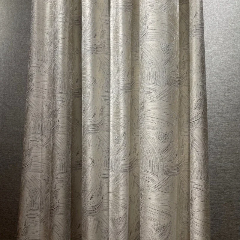 Fashion Curtains Simple Modern Curtains for Living Dining Room Bedroom Light Luxury Blackout Finished High-grade Atmosphere