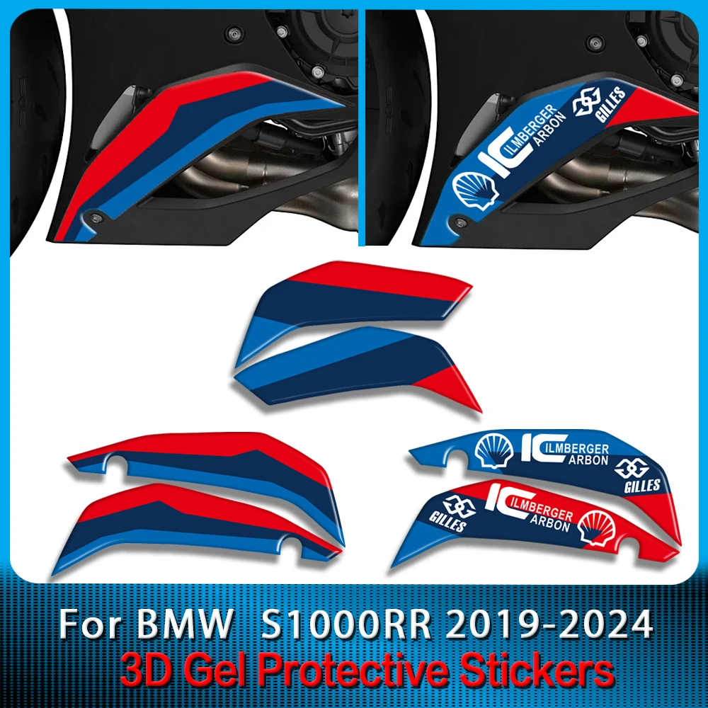 

For BMW S1000RR M1000RR M Motorsport 2019 2020 2021 2022 2023 3D Gel Engine Spoiler Protector Sticker Paint Protection Decal