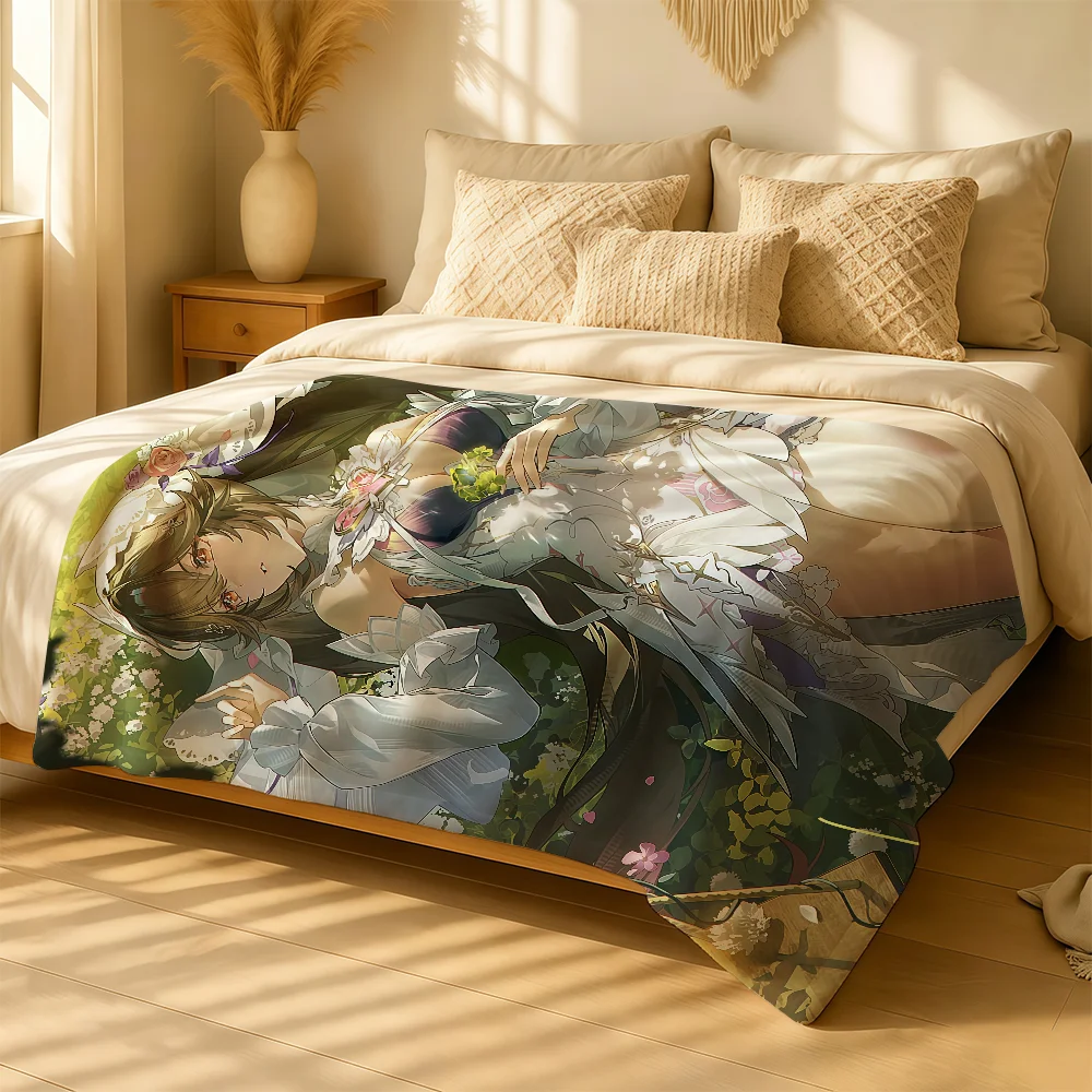 Punishing Gray Raven Lucia Blanket For Soft Warm Knee For Bedroom Living Room Bed Sofa Camping Picnic Office Gift