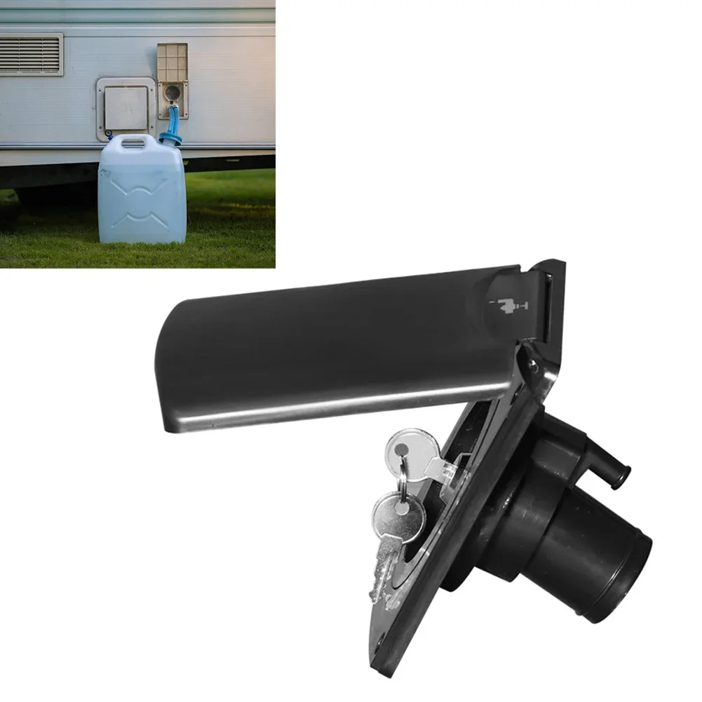 

Rv Water Inlet Gravity Water Fill Inlet With Square Bayonet Style Cap For Rv Camper Motor Home RV Gravity Water Inlet Gasket Key