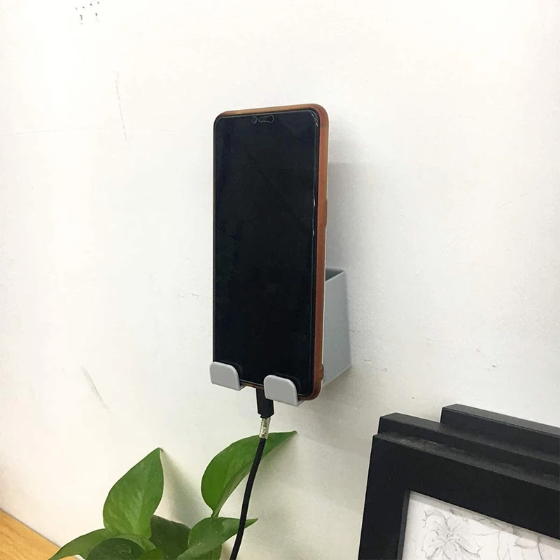 ELEC-6 Pack Самоклеящийся держатель для пульта дистанционного управления Настенное крепление Многоразовый универсальный органайзер для медиа-органайзера Коробка для хранения пульта дистанционного управления для телефона