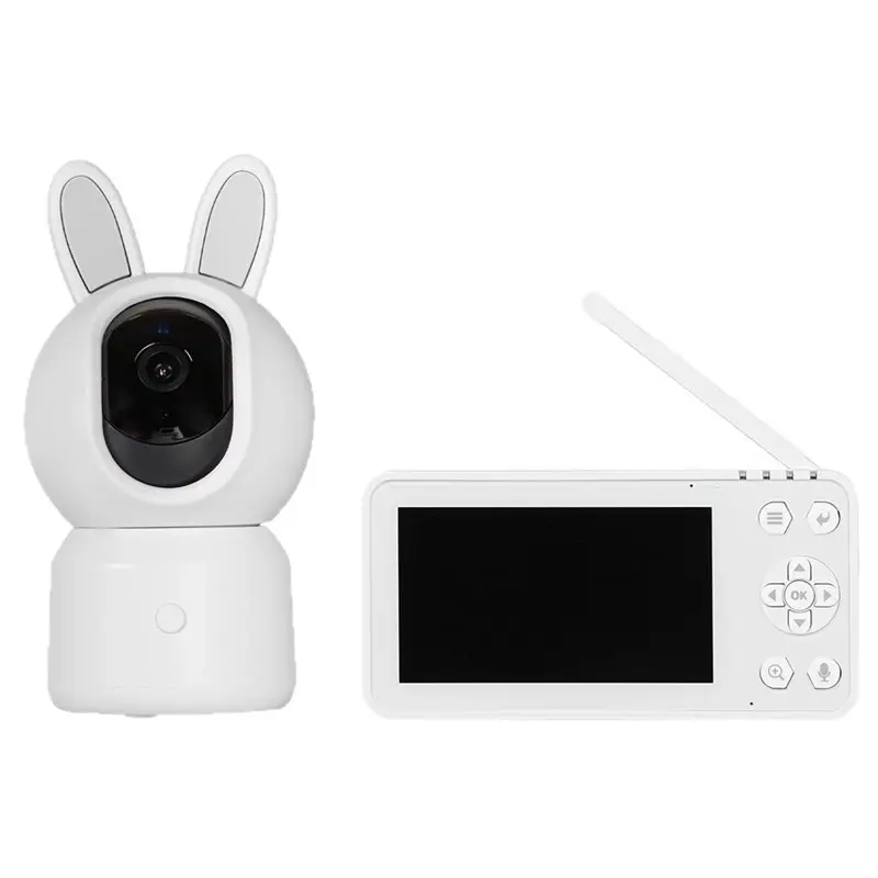 【RECOMENDAR】2MP Wifi Security Camera For Baby Monitor 4.5 Inch Video With Temperature Sensor Gentle Light Soothing Lullabies For