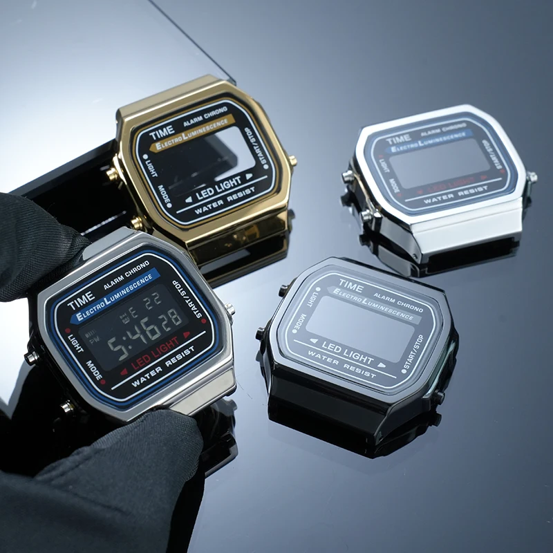 A168 Upgrade Stainless Steel Case bezel Mod Kit for Casio 3298 A168WA Watch High Quality Solid Metal Shell&Strap watch accessory