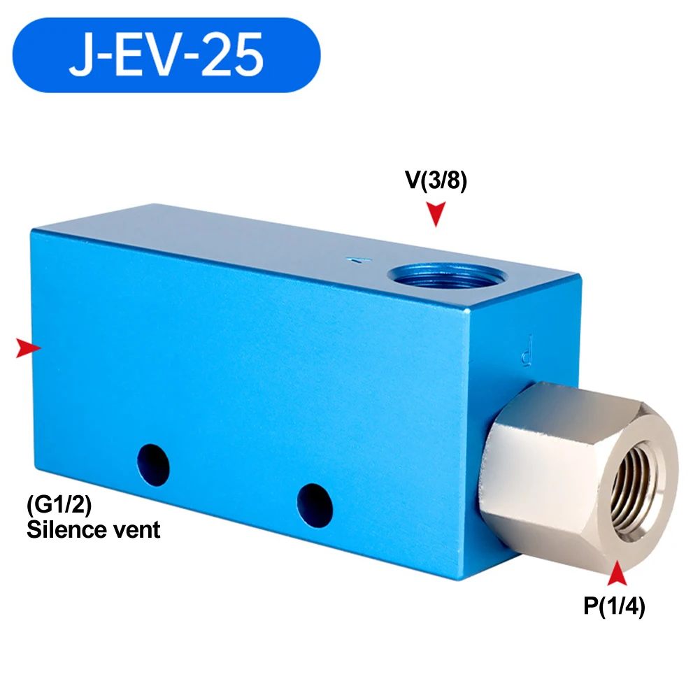 Vacuum Generator Tube Ejector Pneumatic Control Valve EV1025 with Reliable Threaded Connection for Industrial Pressure Control