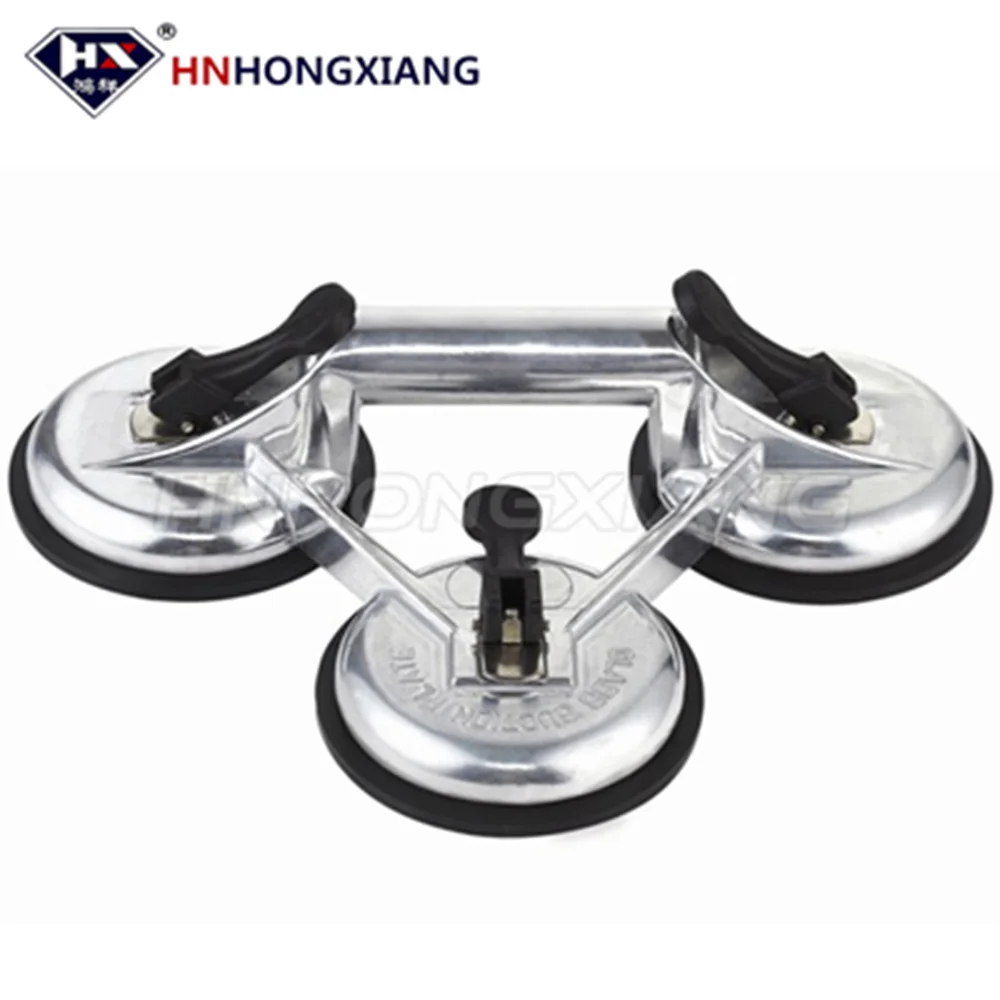 Vacuum Three Head Tilr Glass Suction Tool  Glass Flat Suction Cup Sucker Thickened Strong Rubber Three-Jaws Glass Sucker